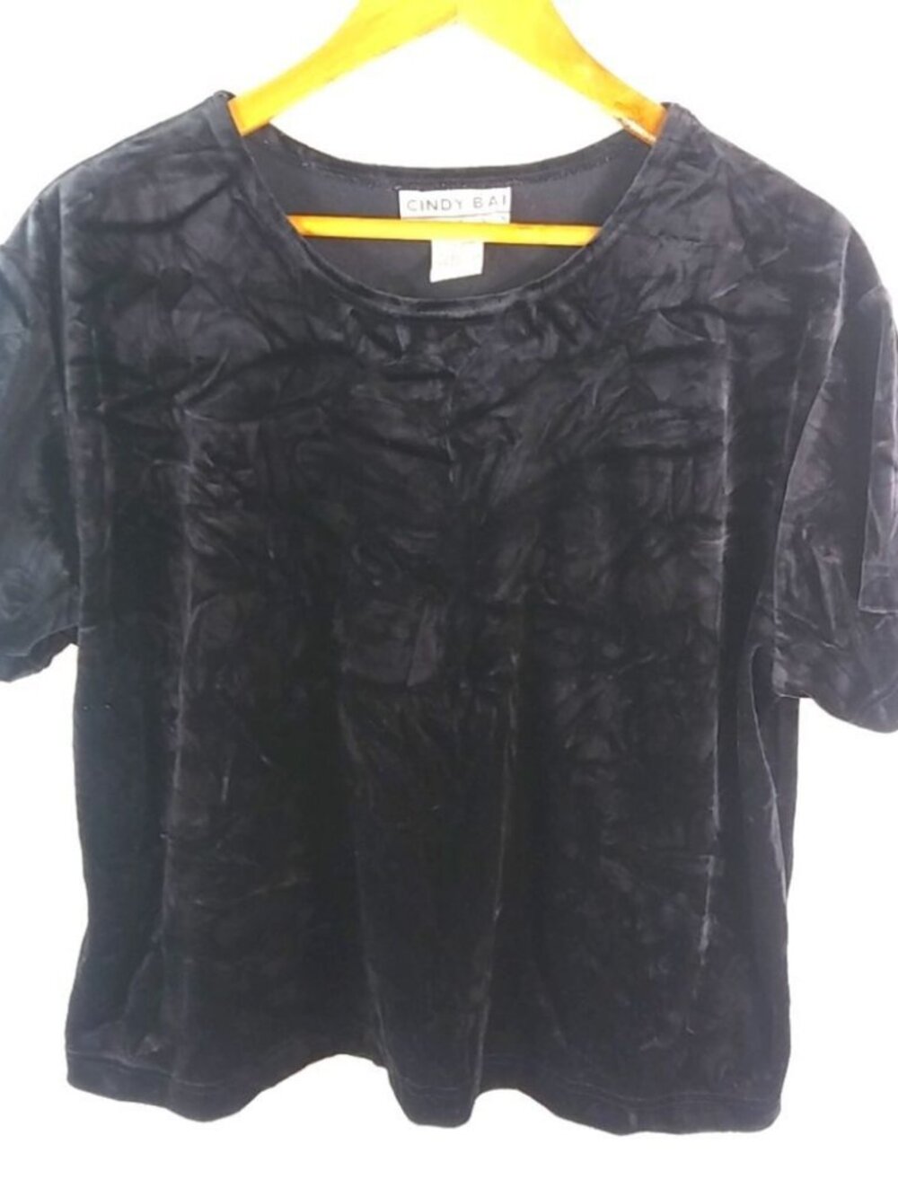 Cindy Bai 1X Thick Velvet Evening Top
